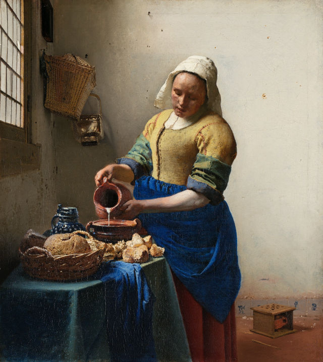 Johannes Vermeer's painting: The Milkmaid
