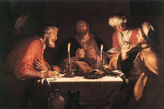 Abraham Bloemaert's painting: The Emmaus Disciples