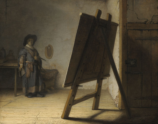 Rembrandt van Rijn's painting: The Artist in His Studio