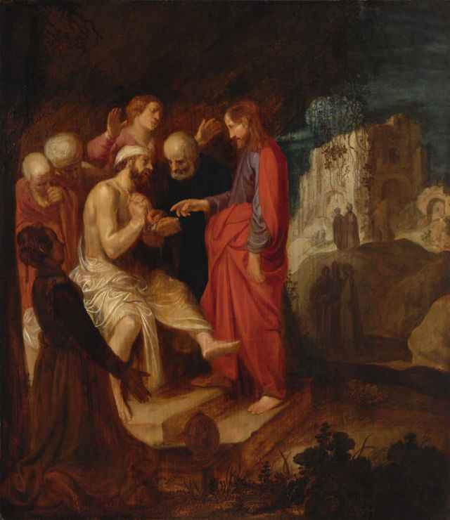 Jan Pynas's painting: The Raising of Lazarus