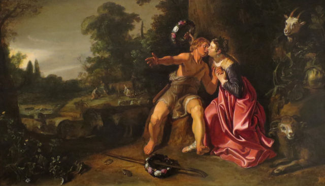 Pieter Lastman's painting: Paris and Oenone