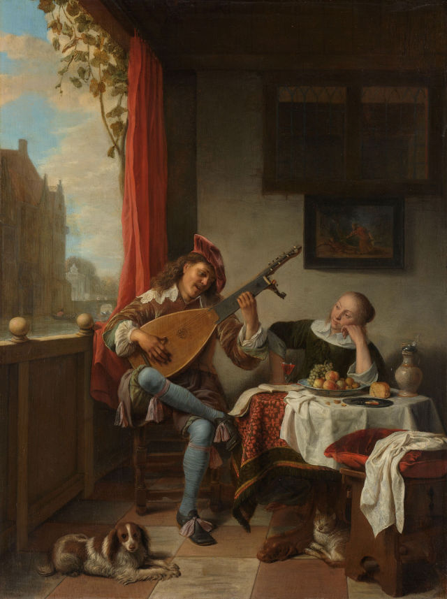 Hendrik Martenszoon Sorgh's painting: The Lute Player