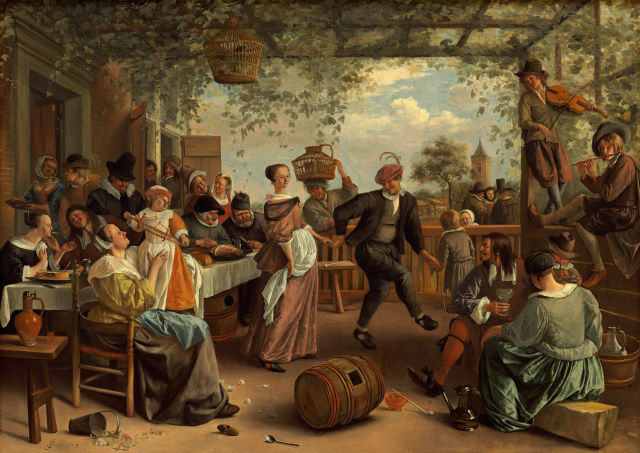Jan Steen's painting: The Dancing Couple