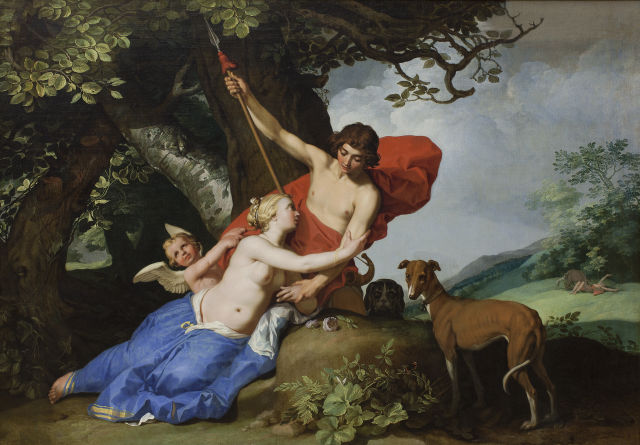 Abraham Bloemaert's painting: Venus and Adonis