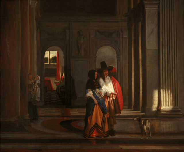 Pieter de Hooch's painting: Going for a Walk