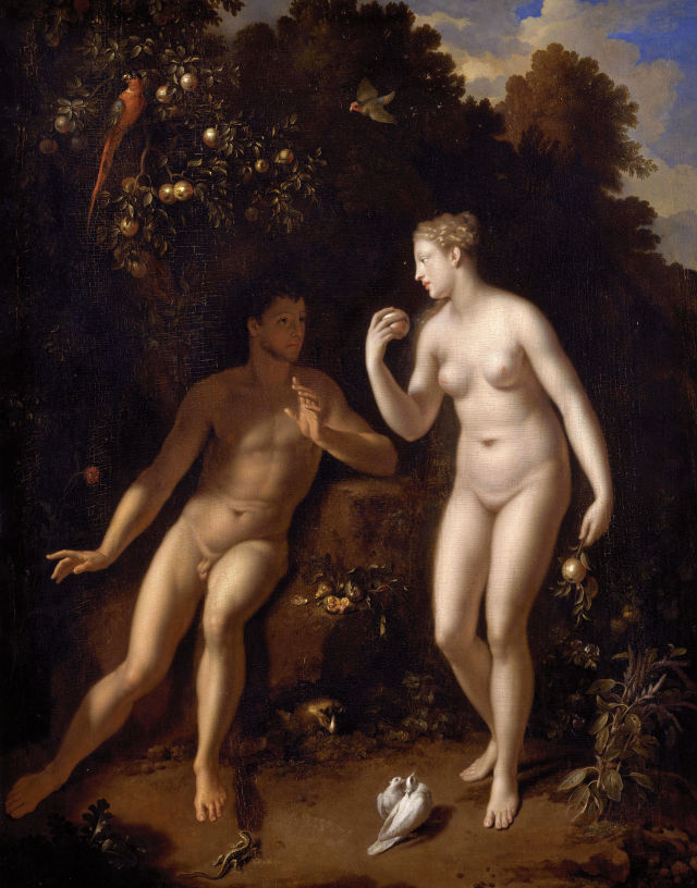 Adriaen van der Werff's painting: Adam and Eve