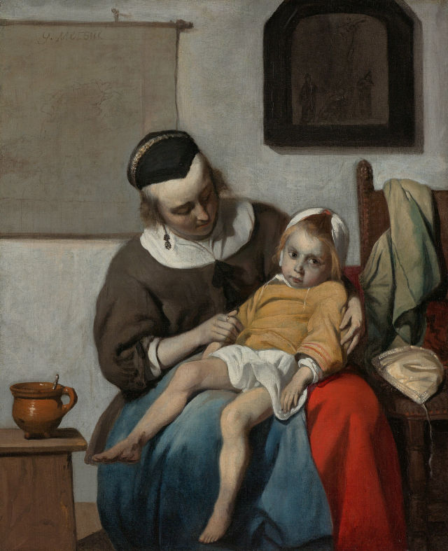 Gabriël Metsu's painting: The Sick Child