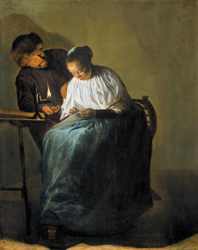 Judith Leyster's painting: The Proposition