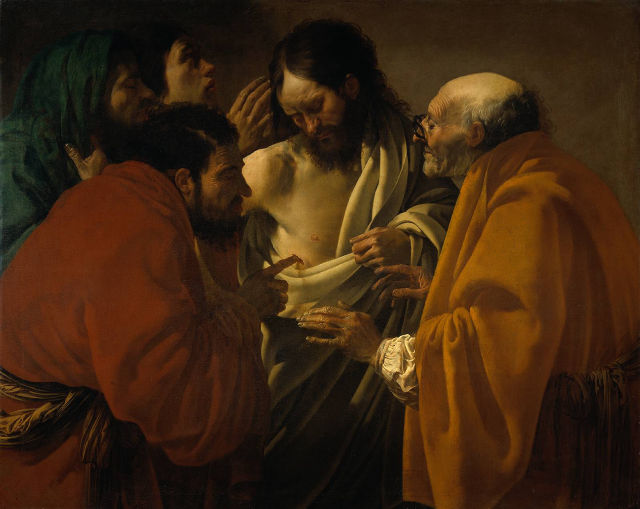 Hendrick ter Brugghen's painting: The Incredulity of St. Thomas