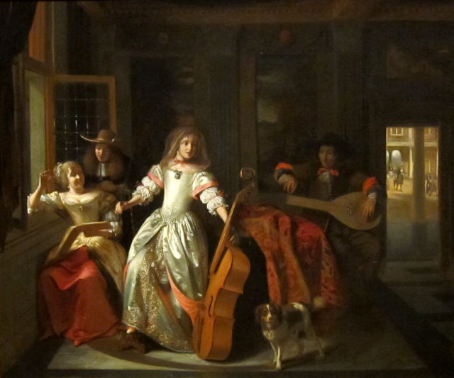 Pieter de Hooch's painting: A Musical Conversation