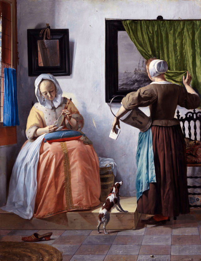 Gabriël Metsu's painting: Woman Reading a Letter