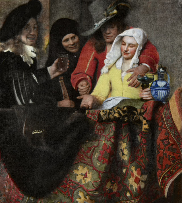Johannes Vermeer's painting: The Procuress