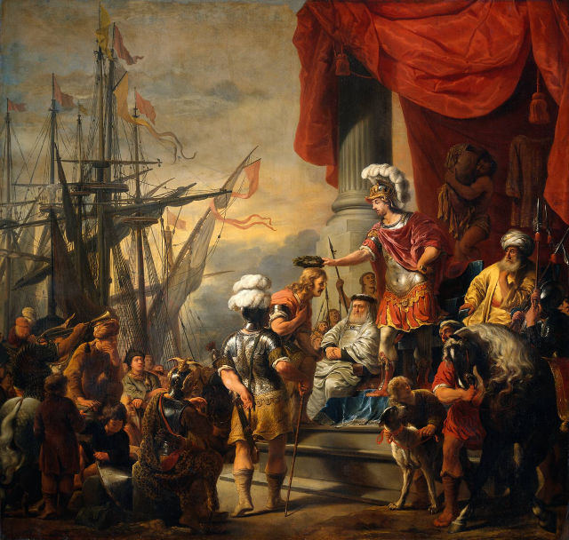 Ferdinand Bol's painting: Aeneas at the Court of Latinus