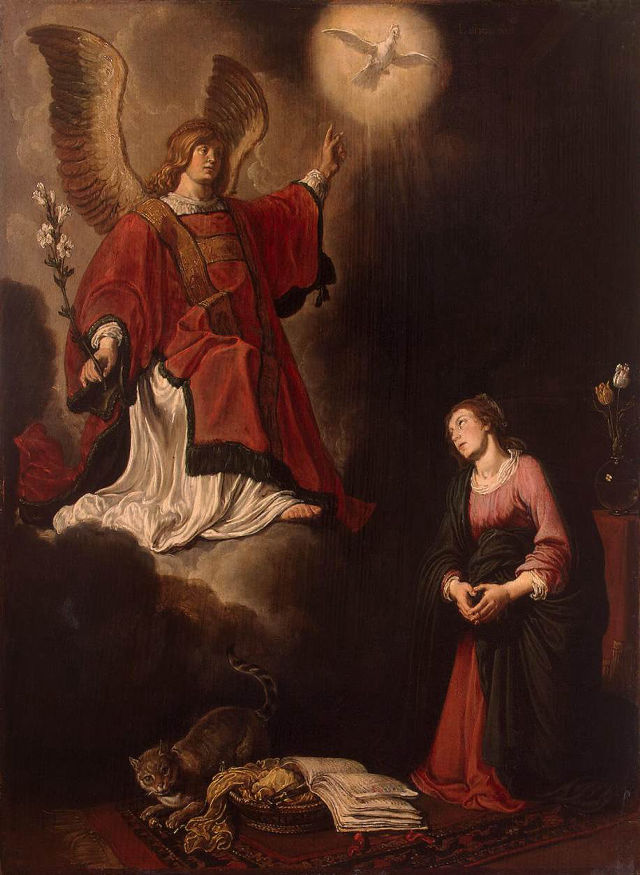 Pieter Lastman's painting: The Annunciation