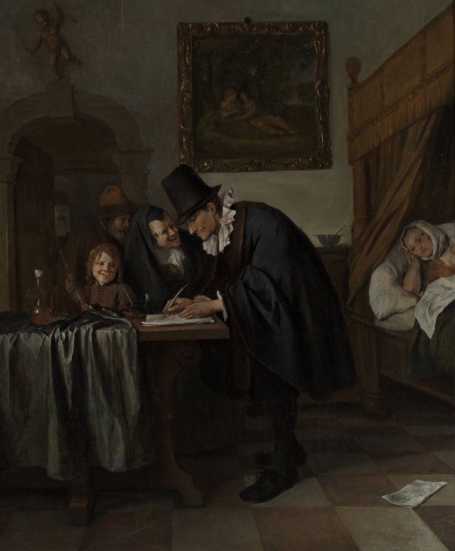 Jan Steen's painting: The Doctor's Visit