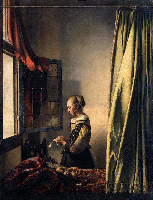 Johannes Vermeer's painting: Girl Reading a Letter at an Open Window
