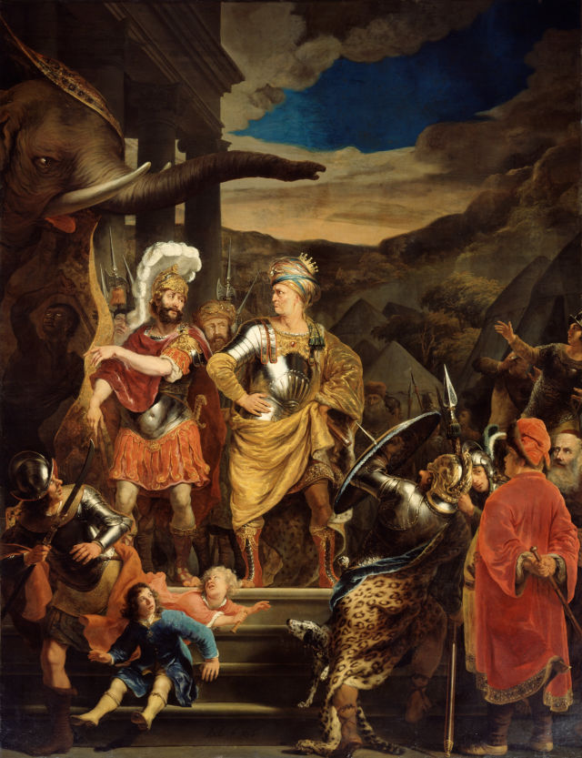 Ferdinand Bol's painting: Fabritius and Pyrrhus
