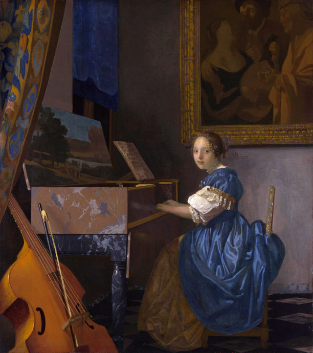 Johannes Vermeer's painting: Lady Seated at a Virginal