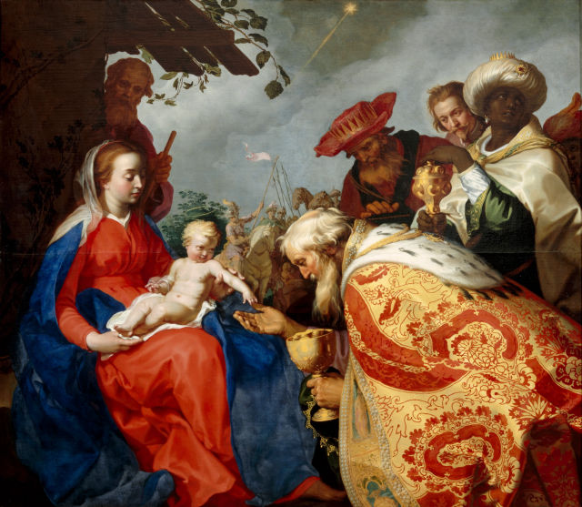 Abraham Bloemaert's painting: The Adoration of the Magi