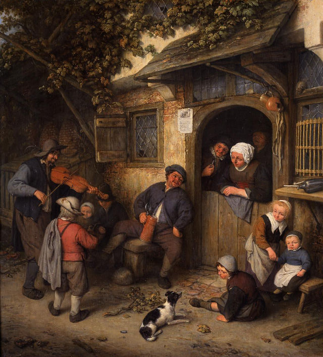 Adriaen van Ostade's painting: The Violinist