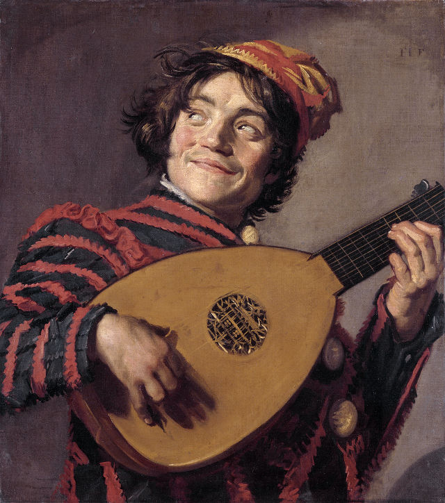 Frans Hals's painting: Buffoon Playing a Lute.