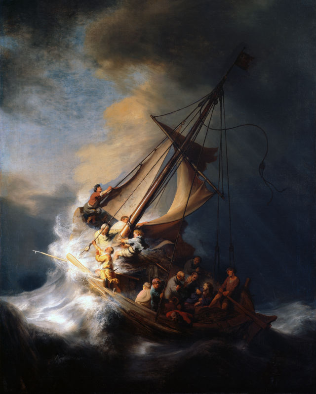 Rembrandt van Rijn's painting: The Storm on the Sea of Galilee