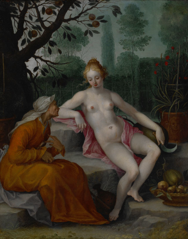 Abraham Bloemaert's painting: Vertumnus and Pomona