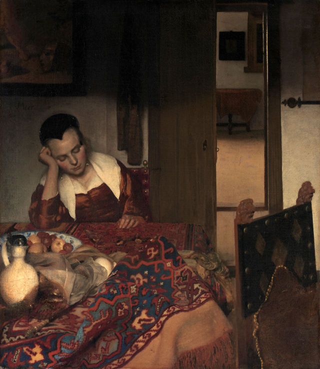 Johannes Vermeer's painting: A Girl Asleep