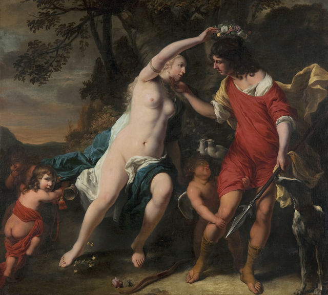 Ferdinand Bol's painting: Venus and Adonis