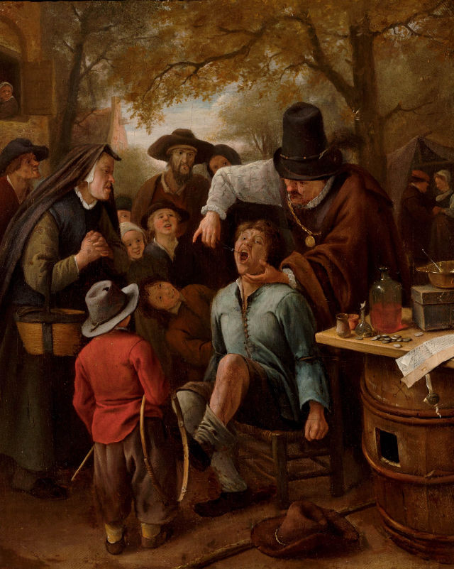 Jan Steen's painting: A Tooth-Puller