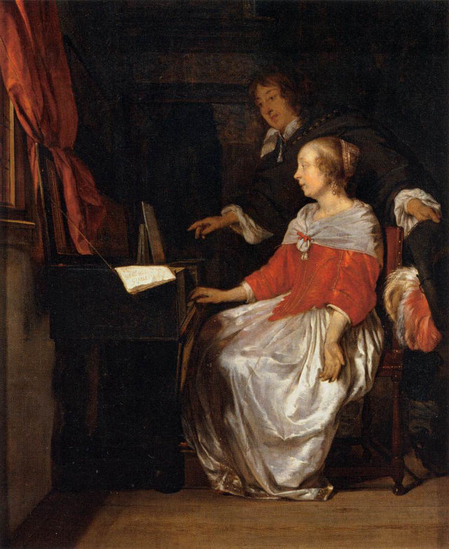 Gabriël Metsu's painting: Virginal Player