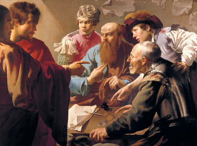 Hendrick ter Brugghen's painting: The Calling of St. Matthew