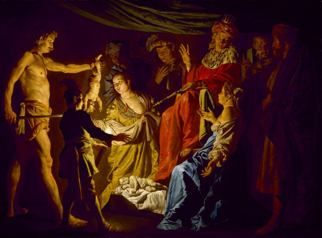 Matthias Stom's painting: The Judgment of Solomon