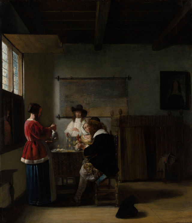 Pieter de Hooch's painting: The Visit