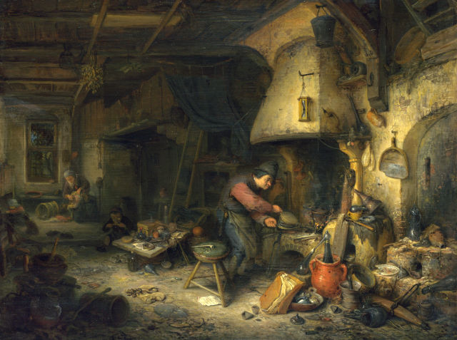 Adriaen van Ostade's painting: An Alchemist