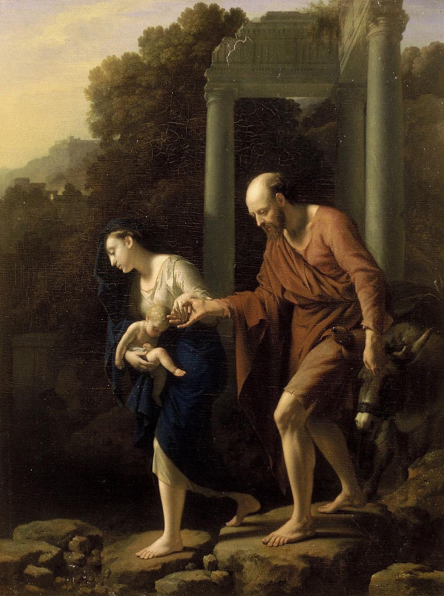 Adriaen van der Werff's painting: The Flight into Egypt