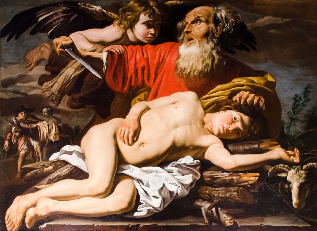 Matthias Stom's painting: Sacrifice of Isaac