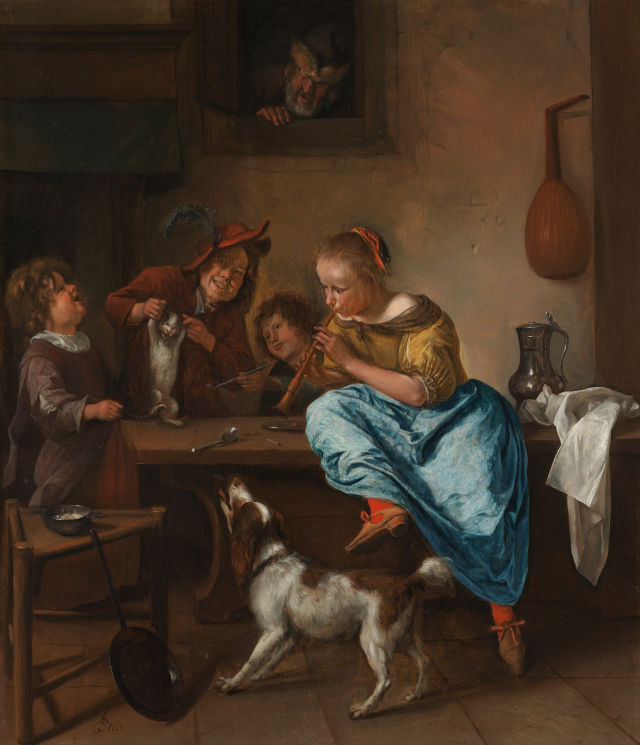 Jan Steen's painting: The Dancing Lesson