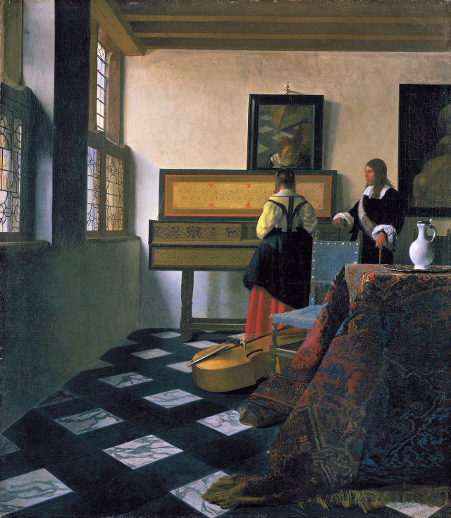 Johannes Vermeer's painting: The Music Lesson