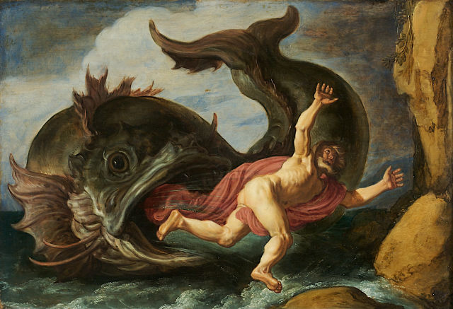 Pieter Lastman's painting: Jonah and the Whale