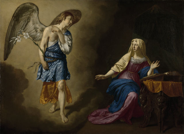 Adriaen van de Velde's painting: The Annunciation