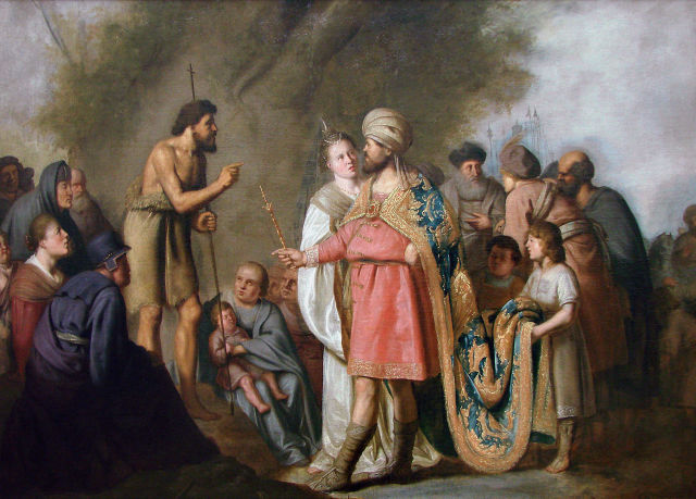 Pieter de Grebber's painting: Saint John the Baptist Preaching to Herod