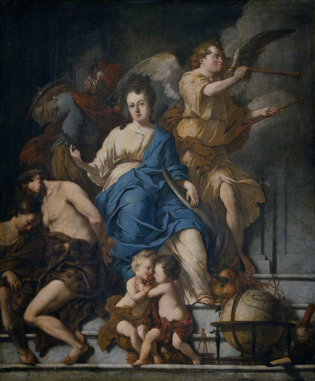 Johannes Voorhout's painting: Allegory of the Treaty of Ryswick
