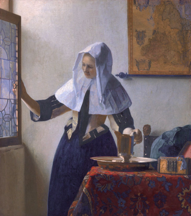 Johannes Vermeer's painting: Woman with a Water Jug