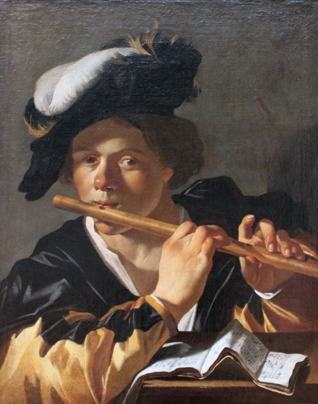 Dirck van Baburen's painting: The Flute Player