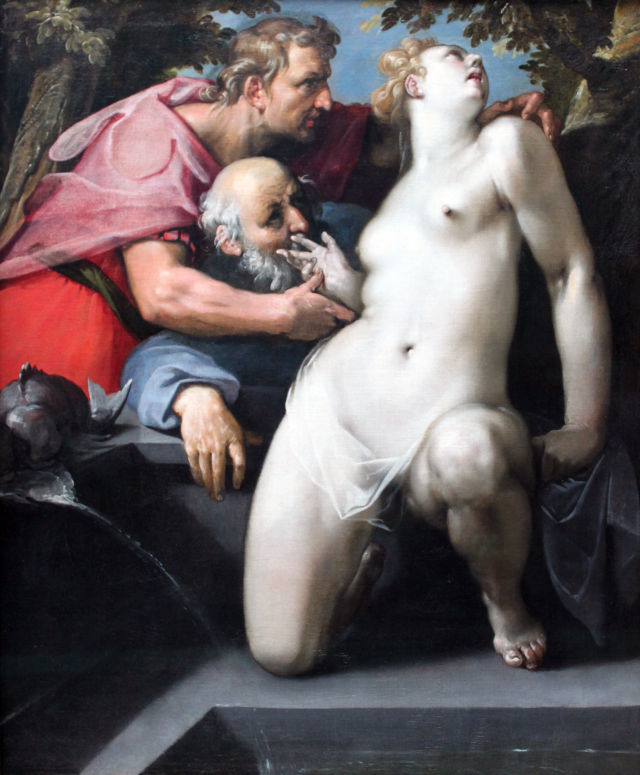 Cornelis van Haarlem's painting: Susanna and the Elders