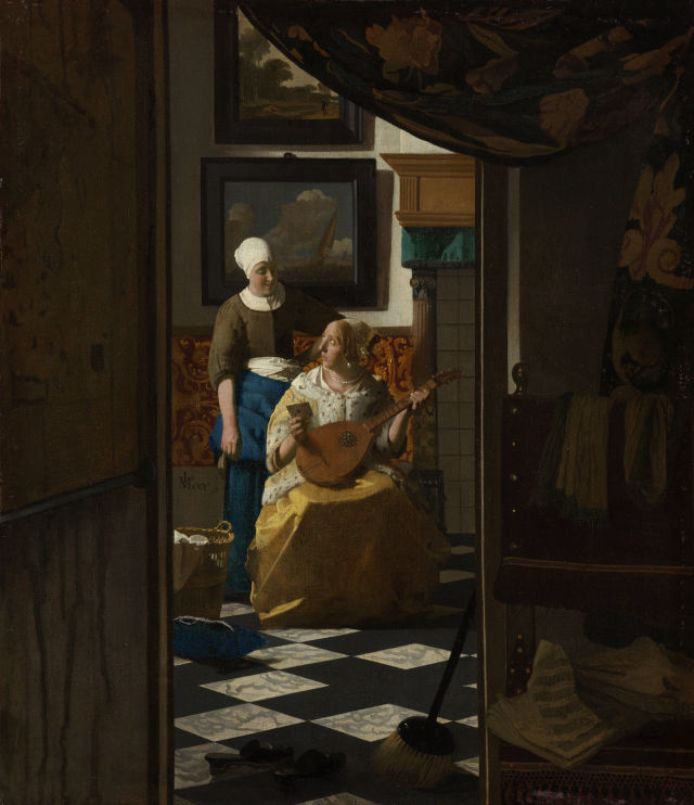 Johannes Vermeer's painting: The Love Letter