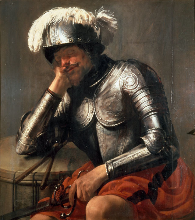 Hendrick ter Brugghen's painting: Mars Asleep