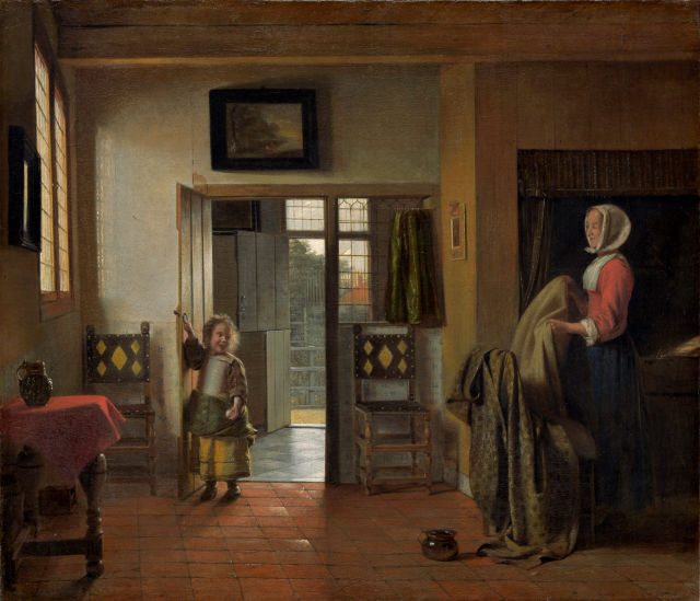 Pieter de Hooch's painting: The Bedroom