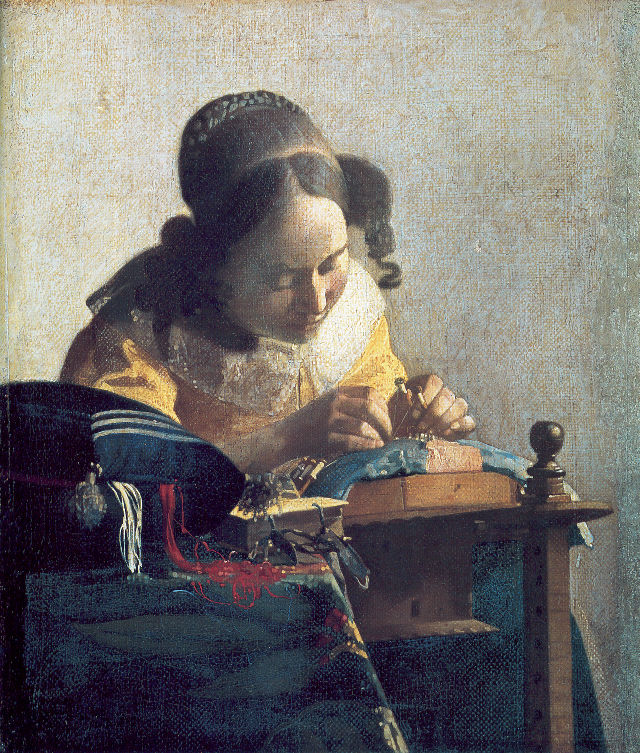 Johannes Vermeer's painting: The Lacemaker